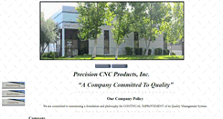 Desktop Screenshot of precisioncncproducts.com
